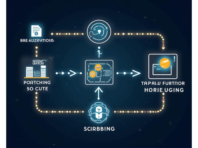 Flowchart illustrating Stratos Gaming's DDoS mitigation process: detection, traffic re-routing, and scrubbing.